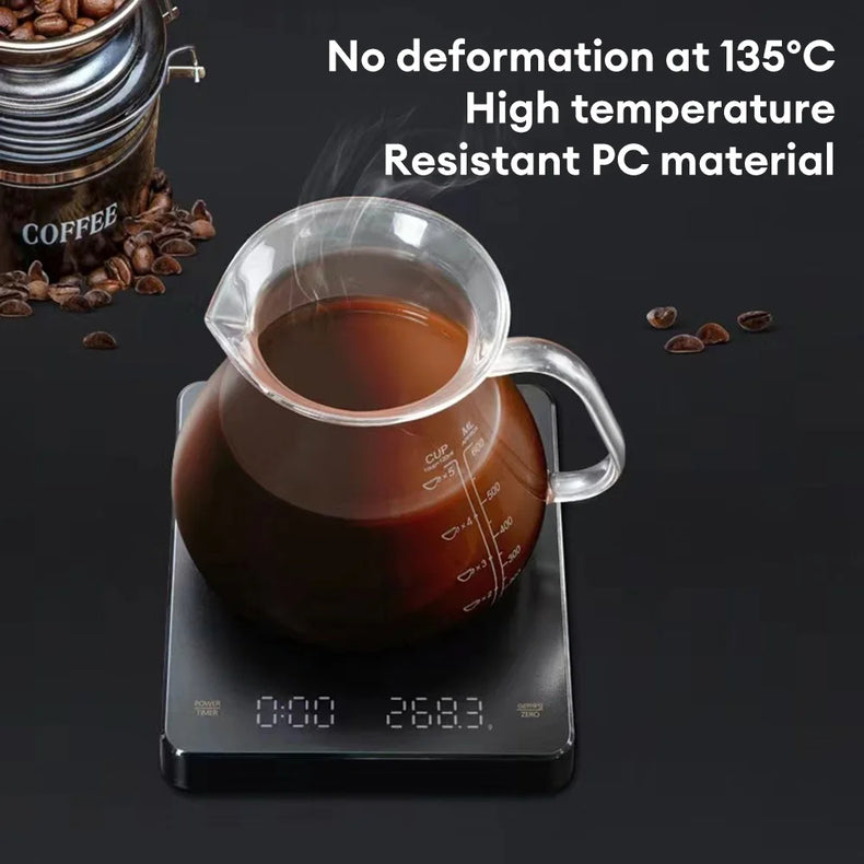 3kg Sleek Digital Coffee Scale with Timer