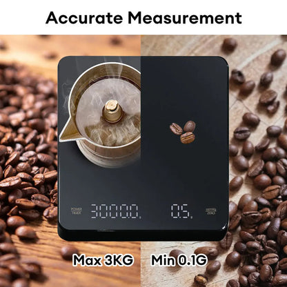 3kg Sleek Digital Coffee Scale with Timer