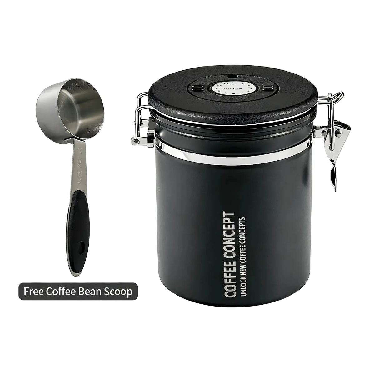 Airtight Coffee Canister with One Way CO₂ Valve