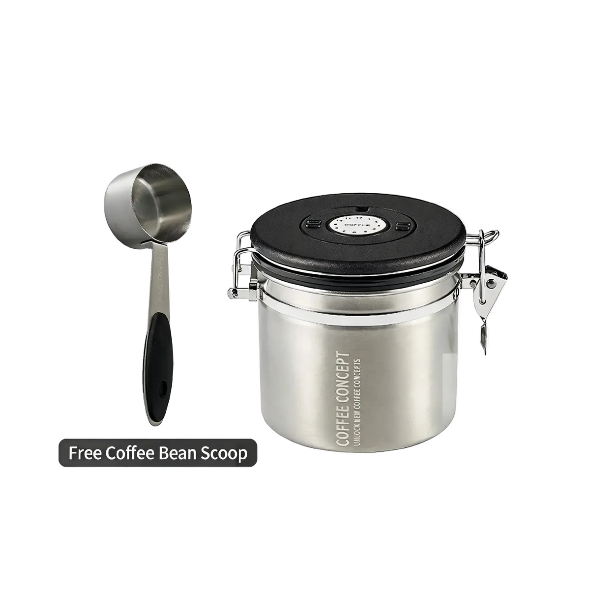 Airtight Coffee Canister with One Way CO₂ Valve