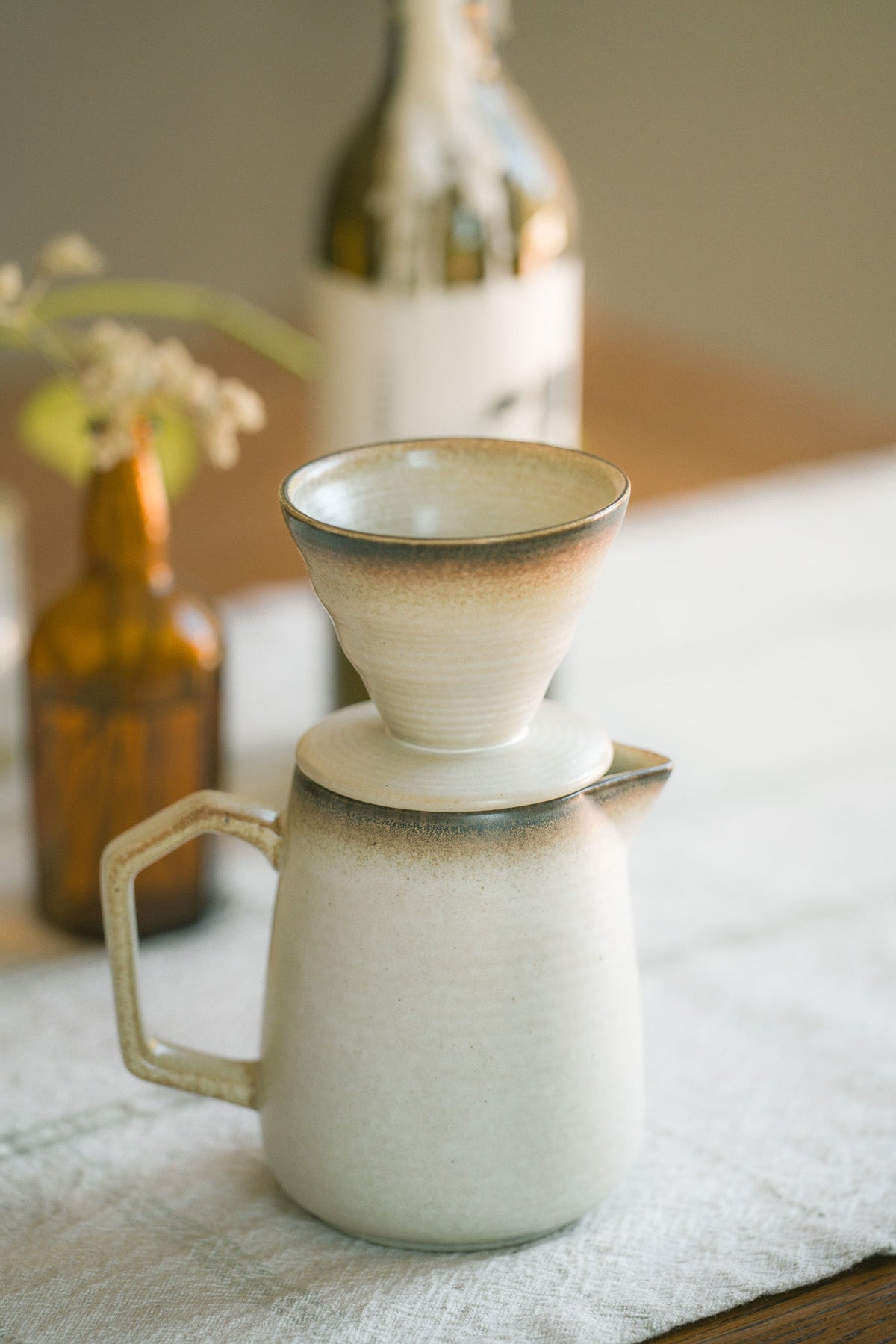 16oz Earthy Stoneware Pour Over Set
