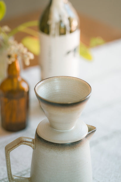 16oz Earthy Stoneware Pour Over Set