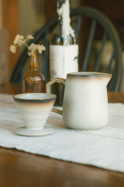 16oz Earthy Stoneware Pour Over Set