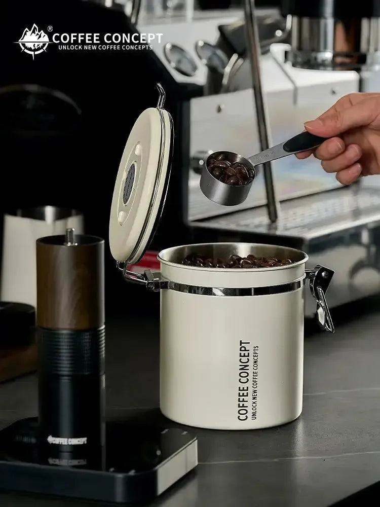 Airtight Coffee Canister with One Way CO₂ Valve