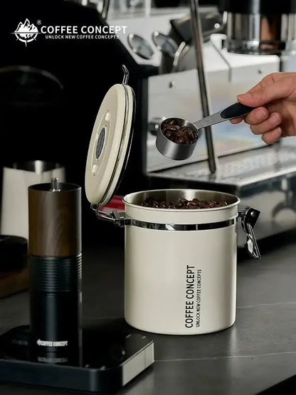 Airtight Coffee Canister with One Way CO₂ Valve