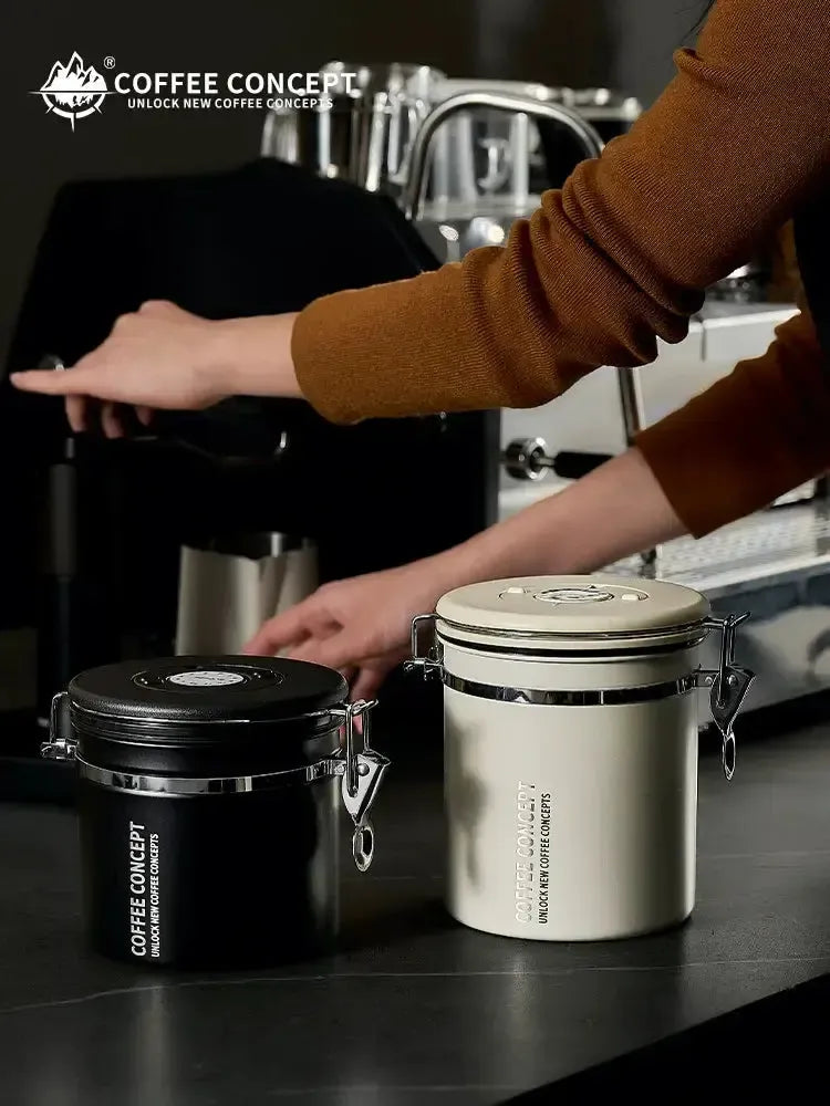 Airtight Coffee Canister with One Way CO₂ Valve
