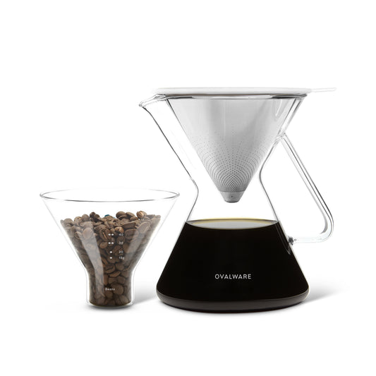 17oz Pour Over Coffee Maker with 304 Stainless Steel Filter