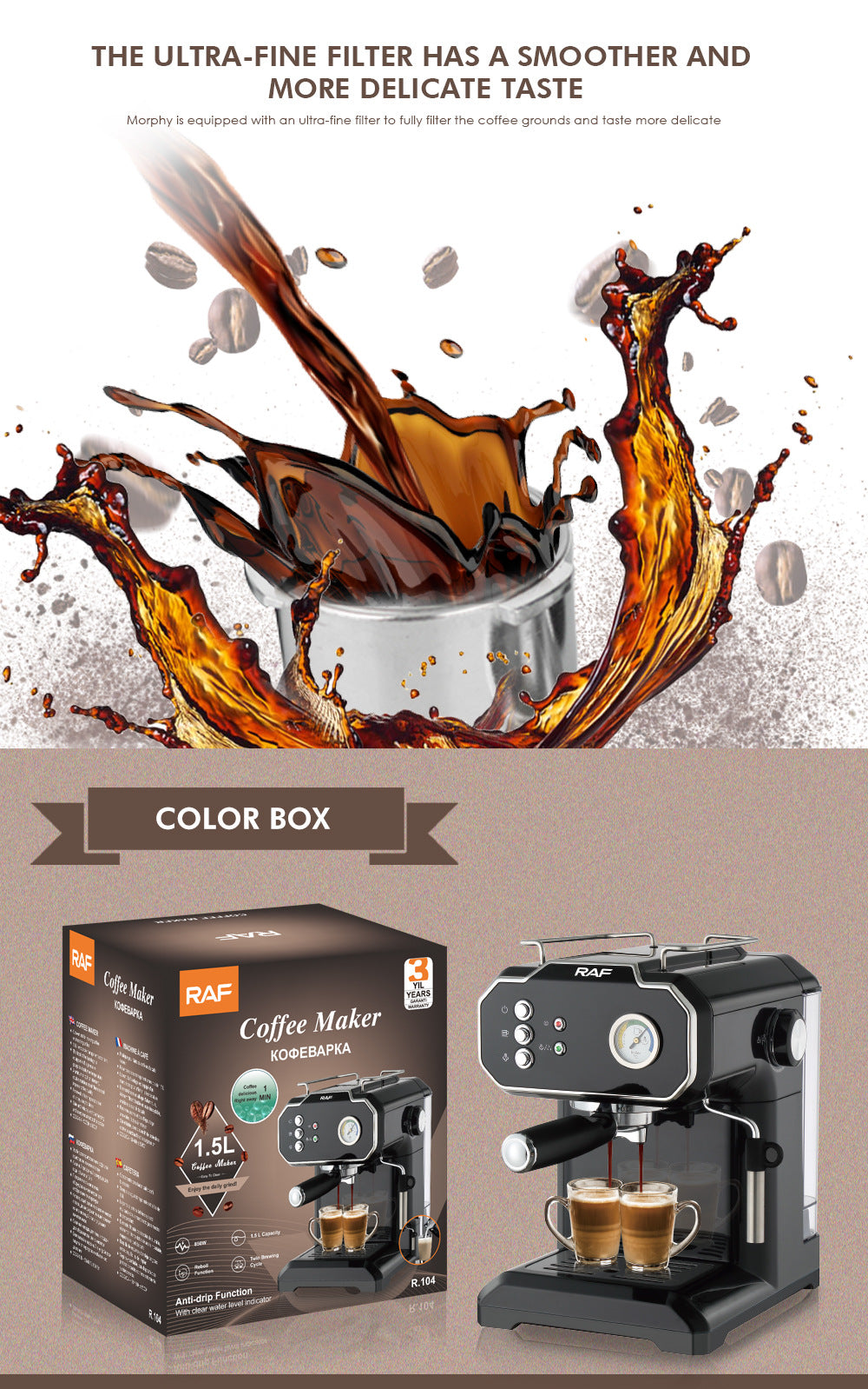 Semi Automatic Steam Milk Coffee Machine